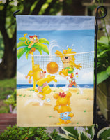 Bears playing Volleyball Flag Garden Size