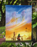 Shepherds being guided Christmas Flag Garden Size APH0939GF