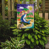 Dolphin Sunning on the Beach Flag Garden Size APH2488GF