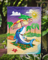 Dolphin Sunning on the Beach Flag Garden Size APH2488GF