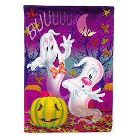 Buuu Ghosts Halloween Flag Canvas House Size APH3798CHF