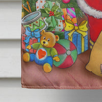 Christmas Santa and His Toys Flag Canvas House Size APH3923CHF