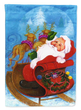 Christmas Santa Claus Good Night Flag Garden Size APH5775GF