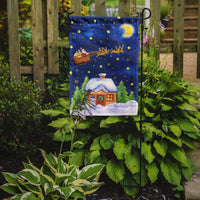 Christmas Santa Claus Across the Sky Flag Garden Size APH5898GF