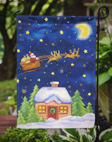 Christmas Santa Claus Across the Sky Flag Garden Size APH5898GF