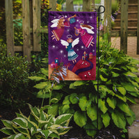 Christmas Angels in Purple Flag Garden Size APH7082GF