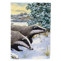 Badgers Two of a Kind Flag Canvas House Size ASA2041CHF