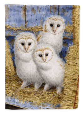 Barn Owl Chicks Flag Garden Size ASA2076GF