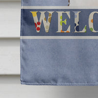 Bichon Frise Welcome Flag Canvas House Size BB1403CHF