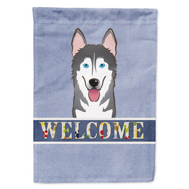 Alaskan Malamute Welcome Flag Canvas House Size BB1404CHF