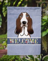 Basset Hound Welcome Flag Garden Size BB1429GF