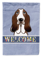 Basset Hound Welcome Flag Garden Size BB1429GF