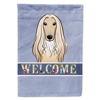 Afghan Hound Welcome Flag Canvas House Size BB1430CHF