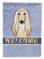 Afghan Hound Welcome Flag Garden Size BB1430GF