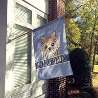 Chihuahua Welcome Flag Canvas House Size BB1437CHF