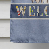 Chihuahua Welcome Flag Canvas House Size BB1437CHF