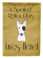 Bull Terrier Spoiled Dog Lives Here Flag Garden Size BB1457GF