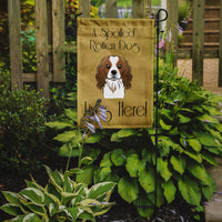 Cavalier Spaniel Spoiled Dog Lives Here Flag Garden Size BB1472GF