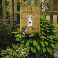 Borzoi Spoiled Dog Lives Here Flag Garden Size BB1476GF