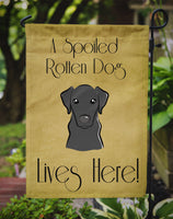 Black Labrador Spoiled Dog Lives Here Flag Garden Size BB1483GF