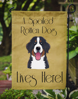 Bernese Mountain Dog Spoiled Dog Lives Here Flag Garden Size BB1485GF