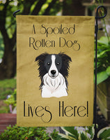 Border Collie Spoiled Dog Lives Here Flag Garden Size BB1489GF