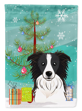 Christmas Tree and Border Collie Flag Garden Size BB1613GF