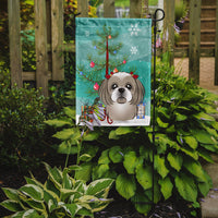 Christmas Tree and Gray Silver Shih Tzu Flag Garden Size BB1622GF