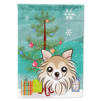 Christmas Tree and Chihuahua Flag Canvas House Size BB1623CHF