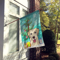 Christmas Tree and Golden Retriever Flag Canvas House Size BB1624CHF