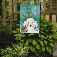 Christmas Tree and White Poodle Flag Garden Size BB1629GF