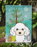 Christmas Tree and White Poodle Flag Garden Size BB1629GF