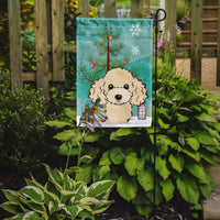 Christmas Tree and Buff Poodle Flag Garden Size BB1630GF