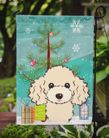 Christmas Tree and Buff Poodle Flag Garden Size BB1630GF