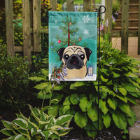 Christmas Tree and Fawn Pug Flag Garden Size BB1634GF