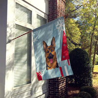 Winter Holiday German Shepherd Flag Canvas House Size BB1707CHF