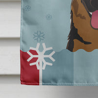 Winter Holiday German Shepherd Flag Canvas House Size BB1707CHF