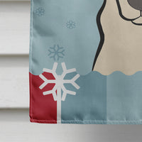 Winter Holiday Yellow Labrador Flag Canvas House Size BB1718CHF