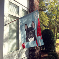 Winter Holiday French Bulldog Flag Canvas House Size BB1723CHF