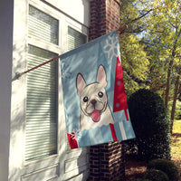 Winter Holiday French Bulldog Flag Canvas House Size BB1734CHF