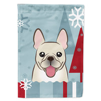 Winter Holiday French Bulldog Flag Canvas House Size BB1734CHF