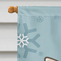 Winter Holiday Chihuahua Flag Canvas House Size BB1747CHF