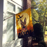 Halloween German Shepherd Flag Canvas House Size BB1769CHF