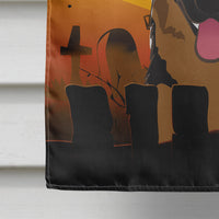 Halloween German Shepherd Flag Canvas House Size BB1769CHF