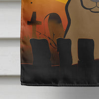 Halloween Chocolate Labrador Flag Canvas House Size BB1792CHF