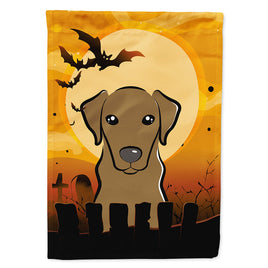 Halloween Chocolate Labrador Flag Canvas House Size BB1792CHF