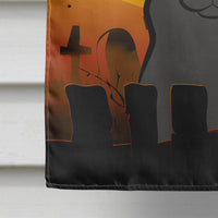 Halloween Black Labrador Flag Canvas House Size BB1793CHF