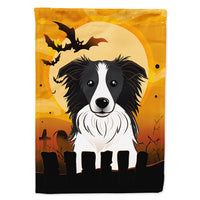 Halloween Border Collie Flag Canvas House Size BB1799CHF