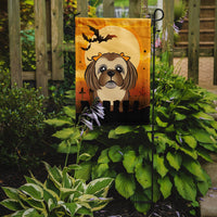 Halloween Chocolate Brown Shih Tzu Flag Garden Size BB1807GF