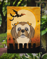 Halloween Chocolate Brown Shih Tzu Flag Garden Size BB1807GF